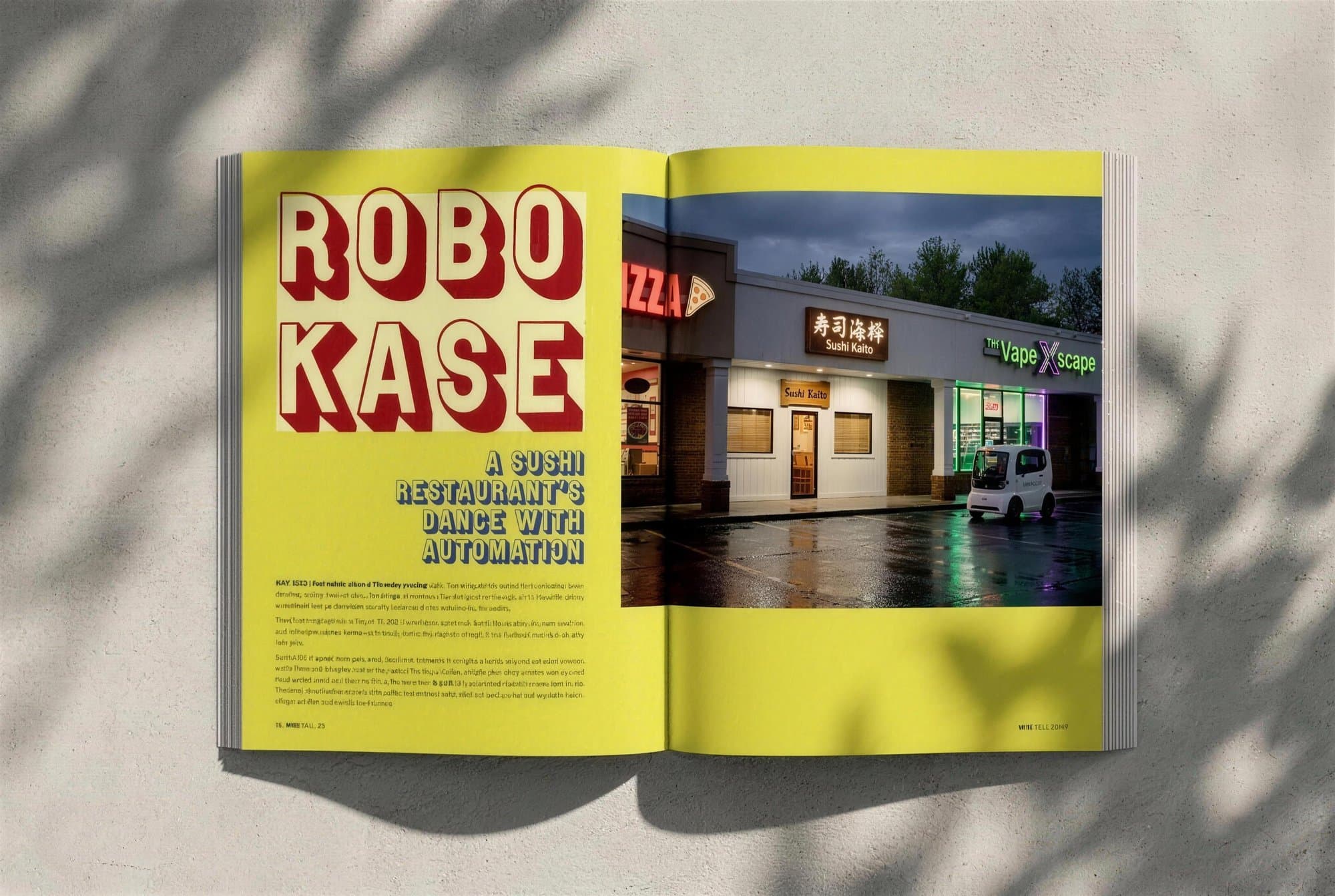 MISE 02 spread: Robokase, a sushi restaurant's dance with automation
