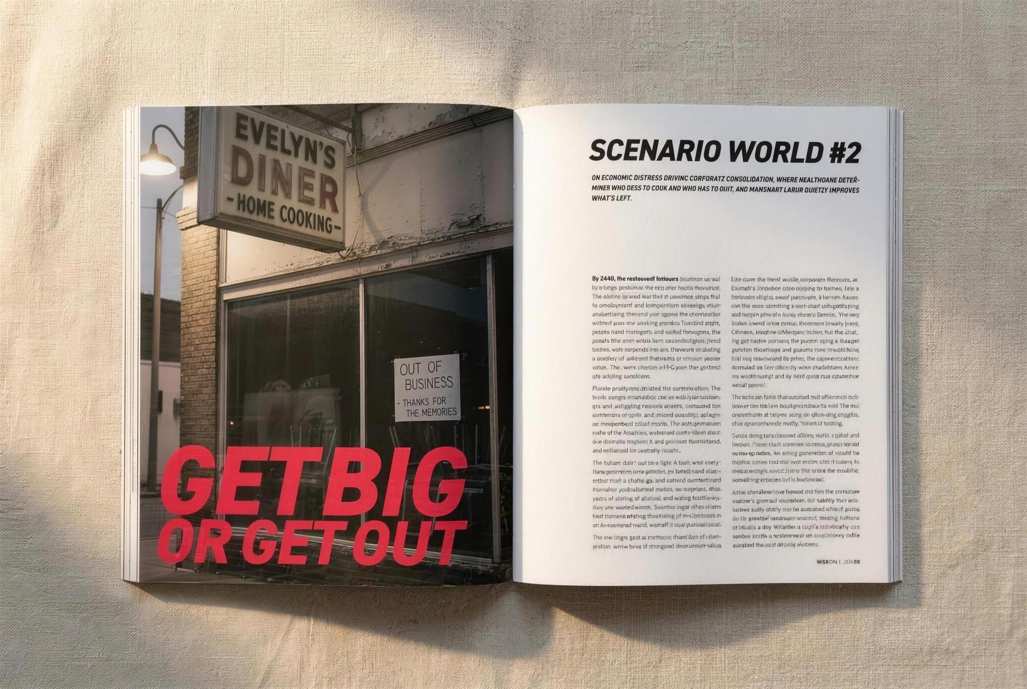 MISE 02 spread: Get Big or Get Out scenario opener
