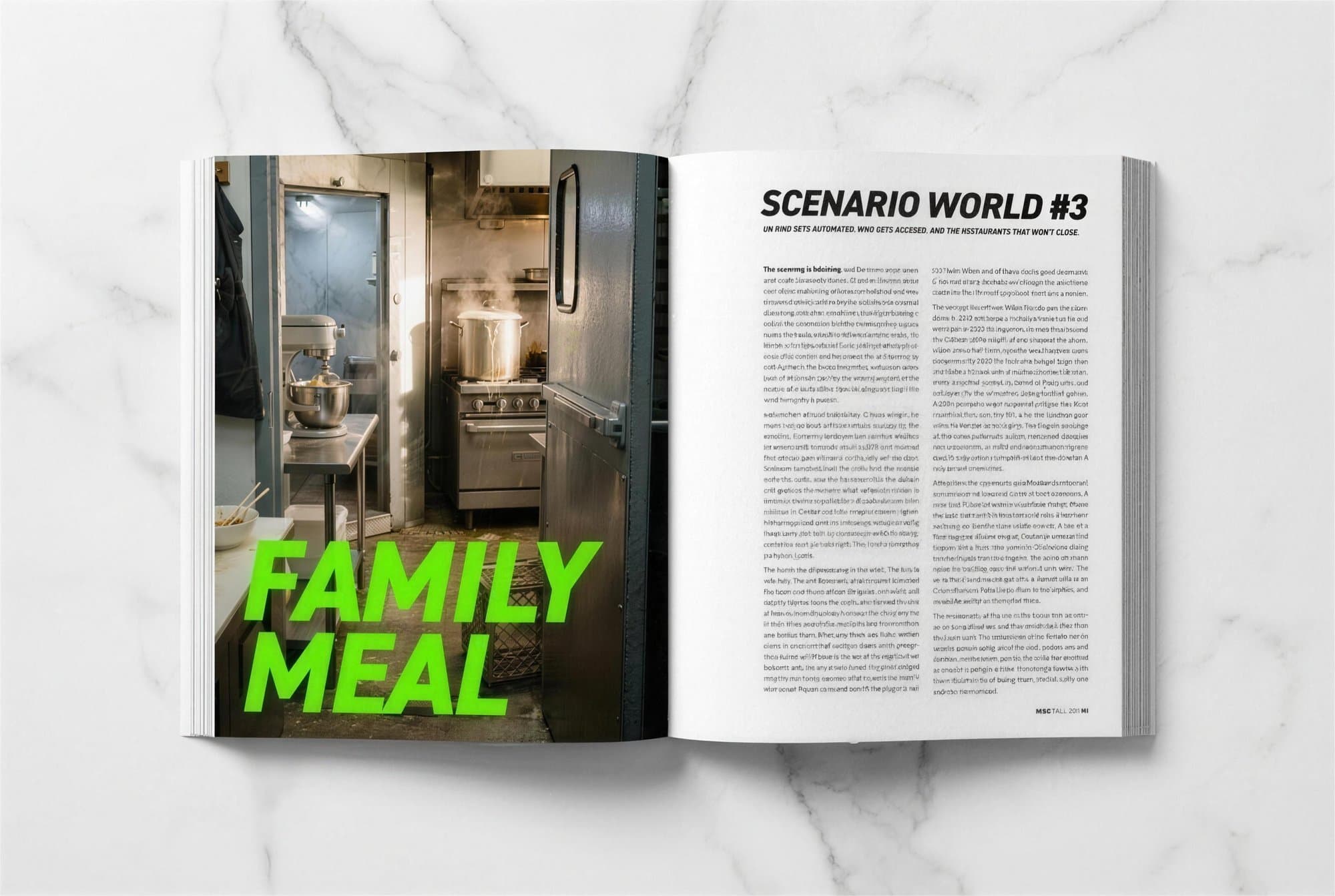 MISE 02 spread: Family Meal scenario opener