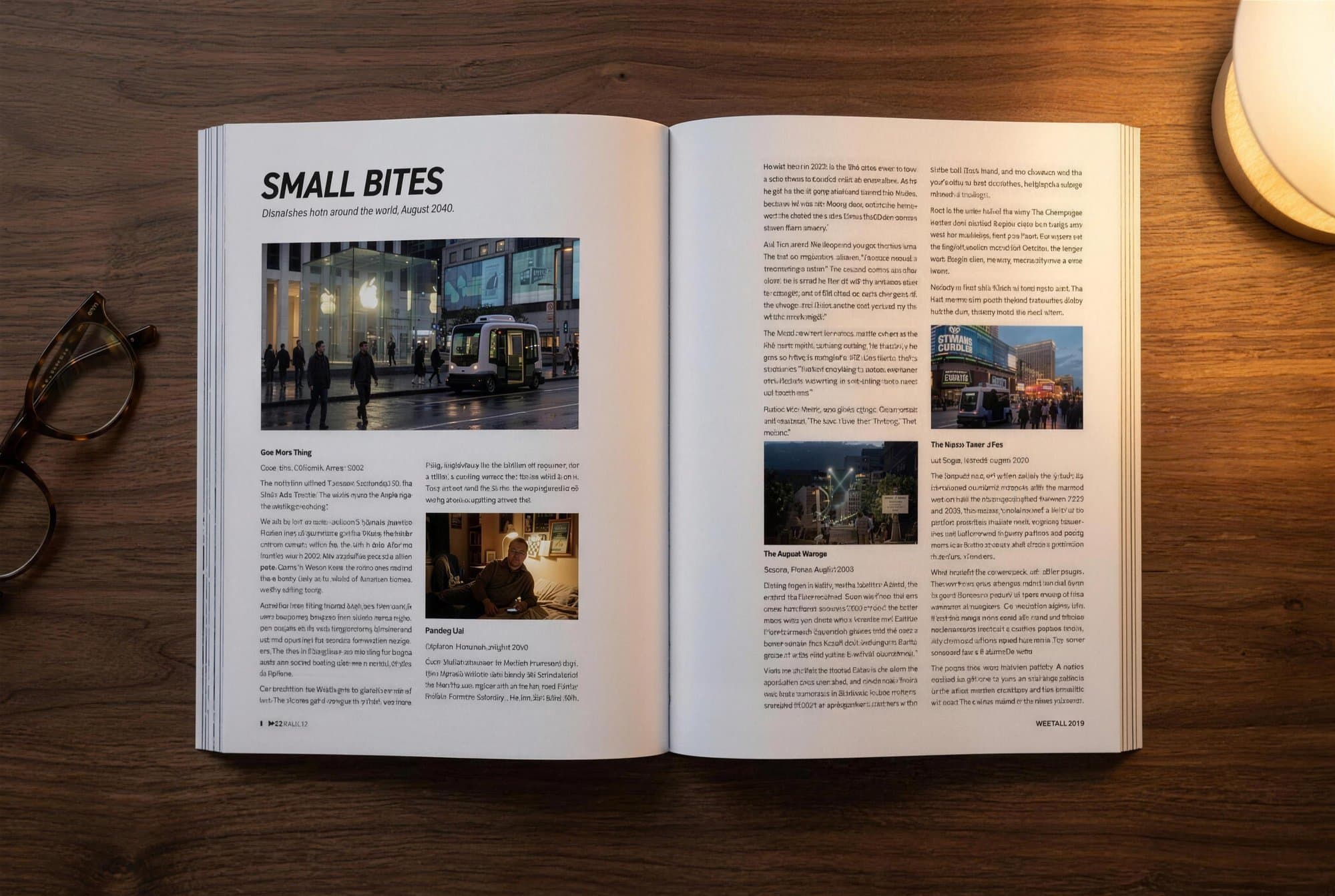 MISE 02 spread: Small Bites dispatches